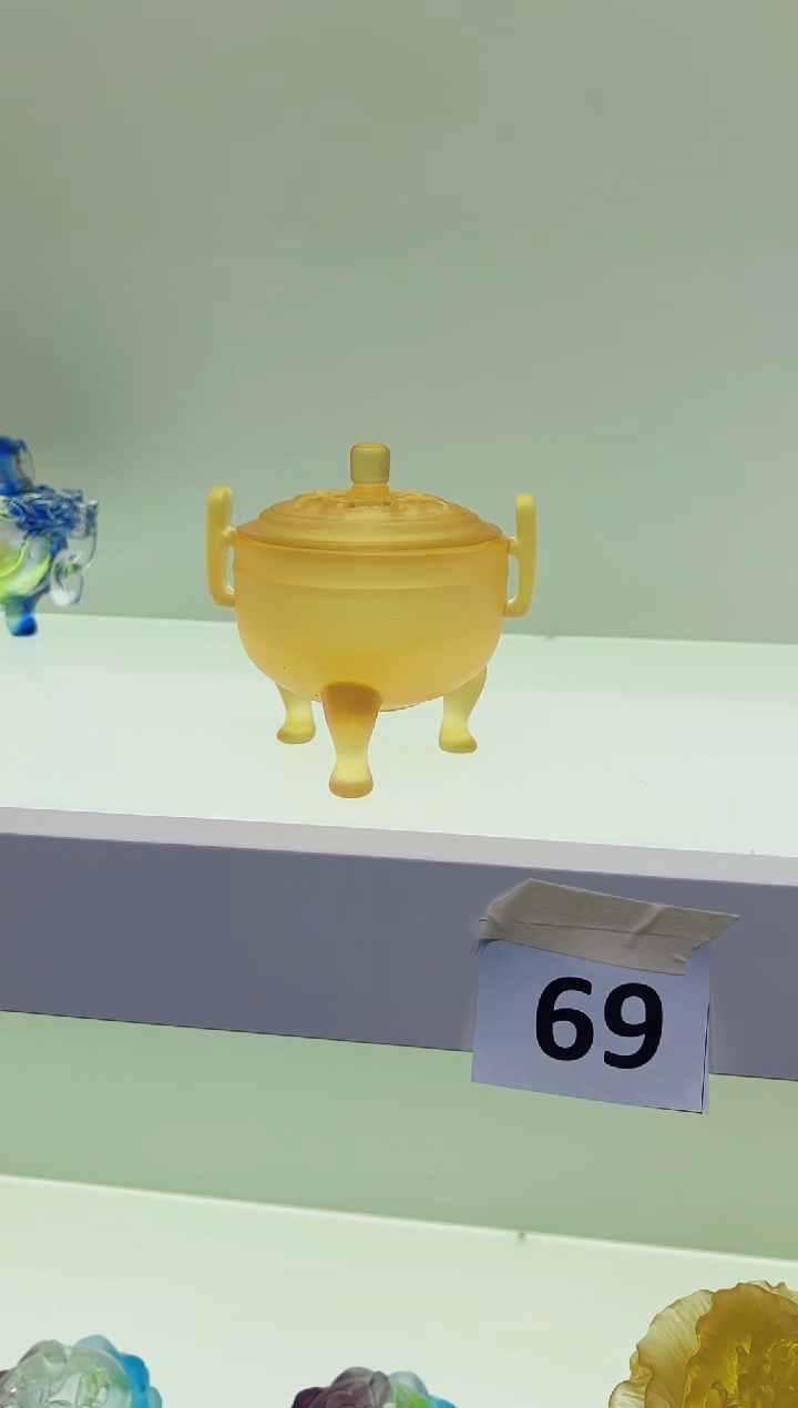 【闪购商品】泥塑古法琉璃香炉摆件