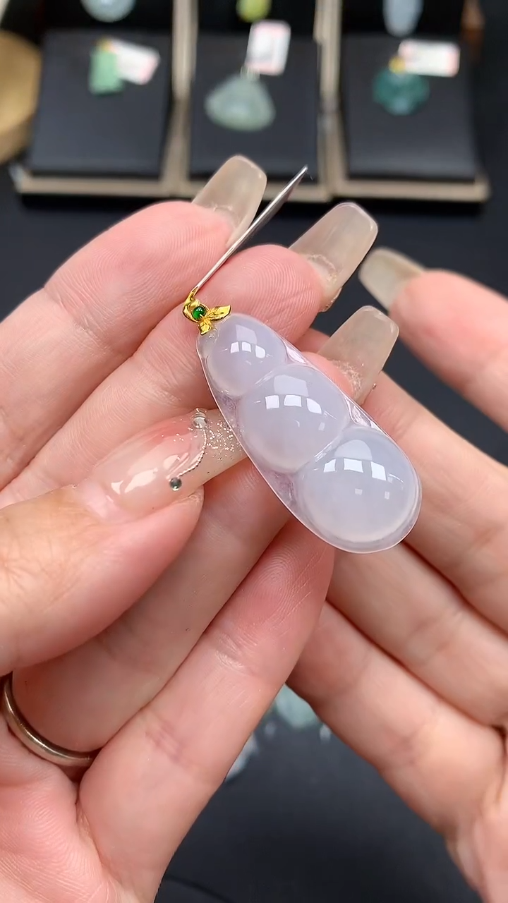 【闪购商品】翡翠吊坠(不含链)18K金镶嵌MS150873