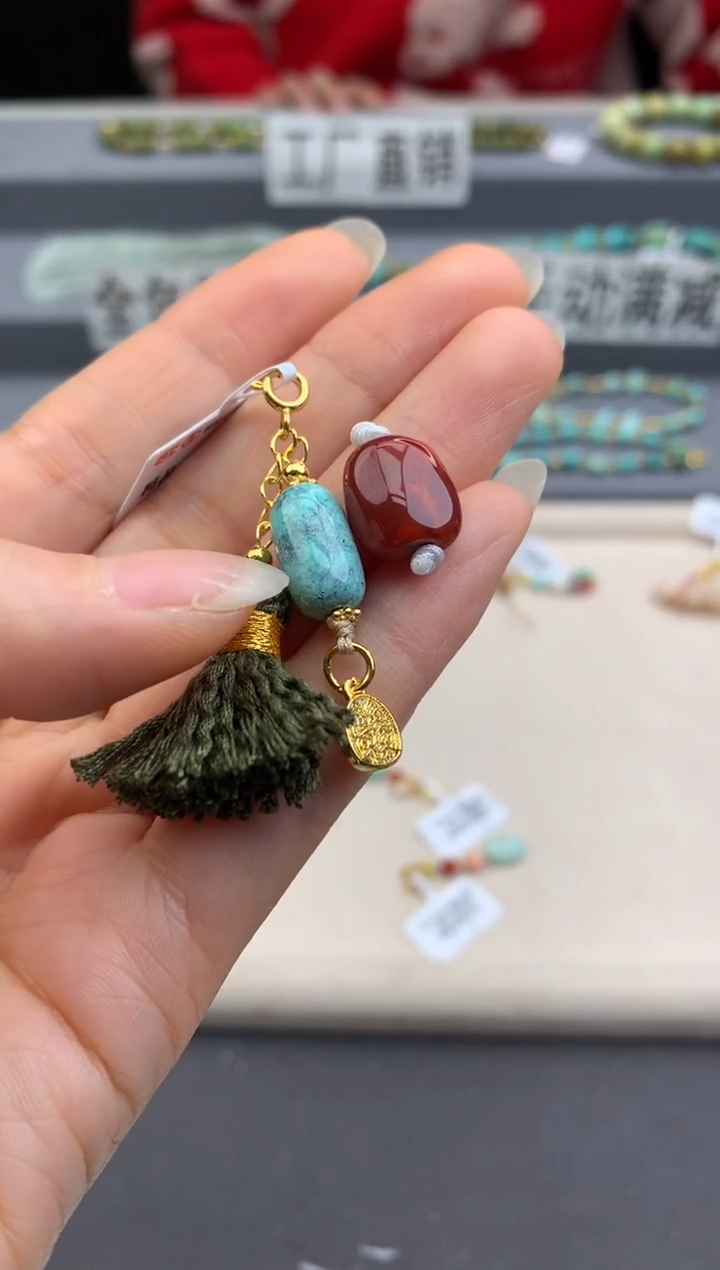 未镶嵌半链南红玛瑙茜.D146