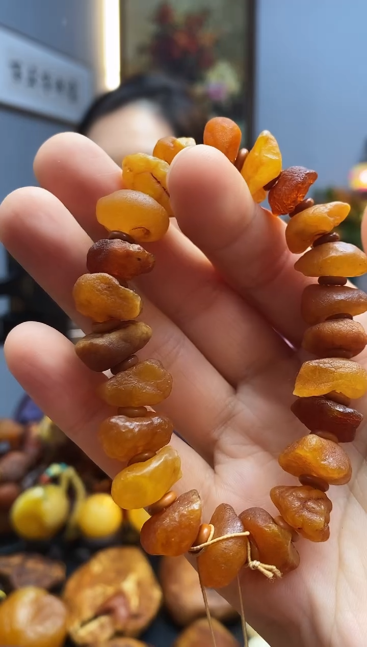 手链琥珀未镶嵌手串