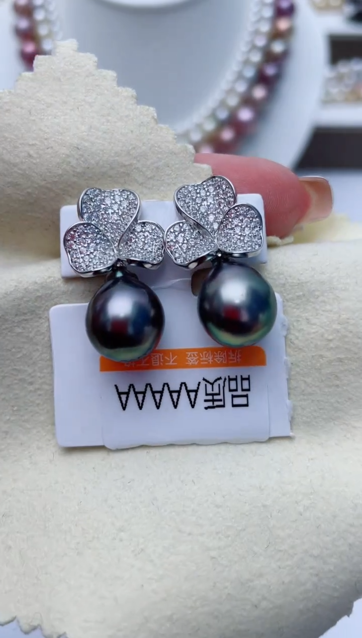 【闪购商品】海水珍珠耳饰银S925镶嵌W119