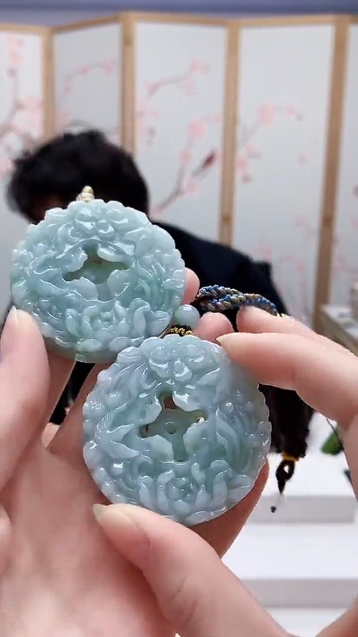 未镶嵌定制翡翠5060ry-毛货挂件12