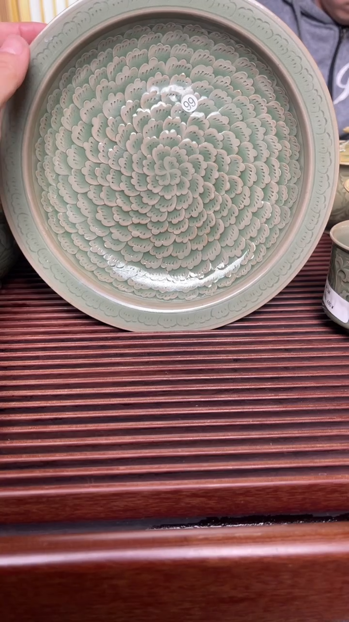 【闪购商品】99王晓娜水波纹赏盘纯手工