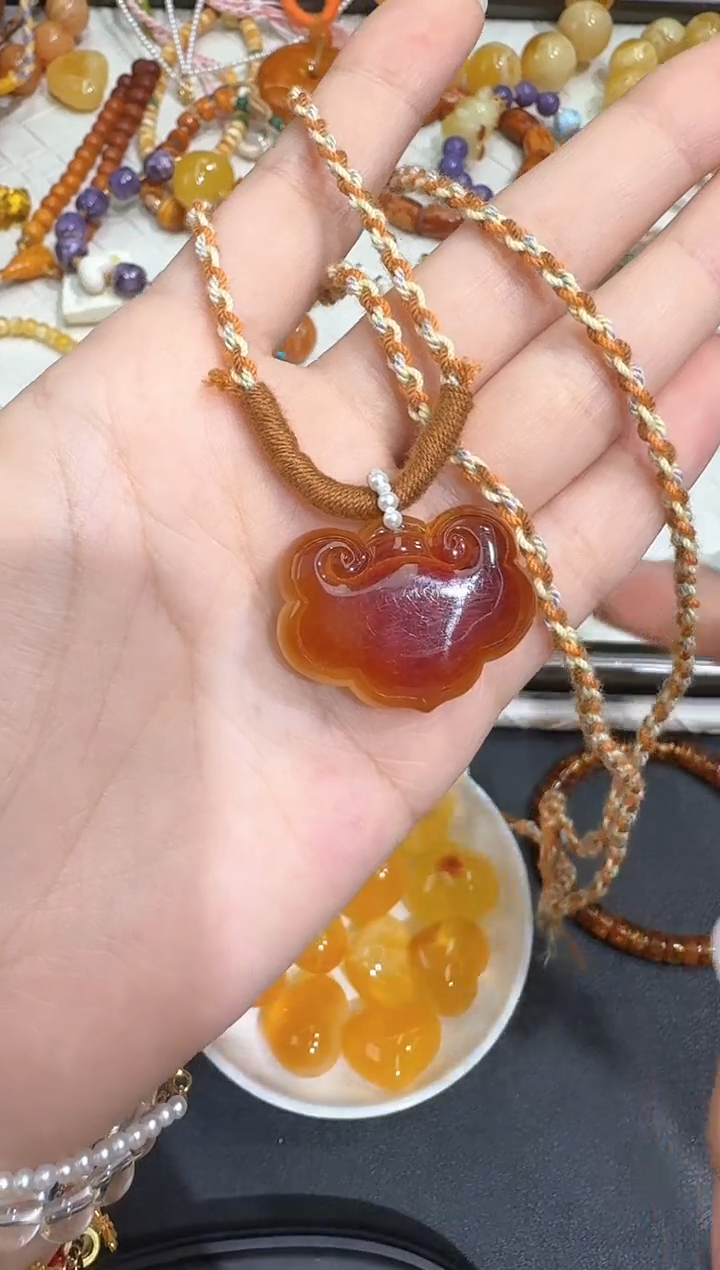 未镶嵌蜜蜡颈饰X0327-1195-612