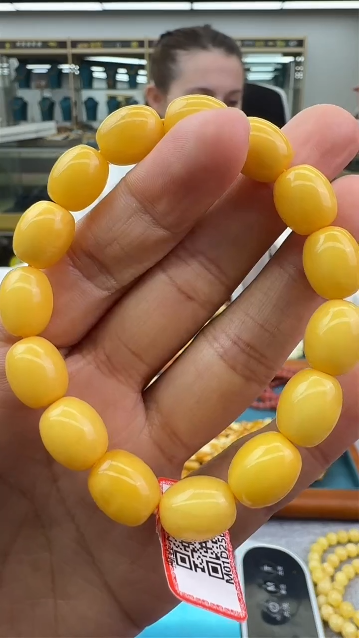 【闪购商品】琥珀手链未镶嵌45秒拍号