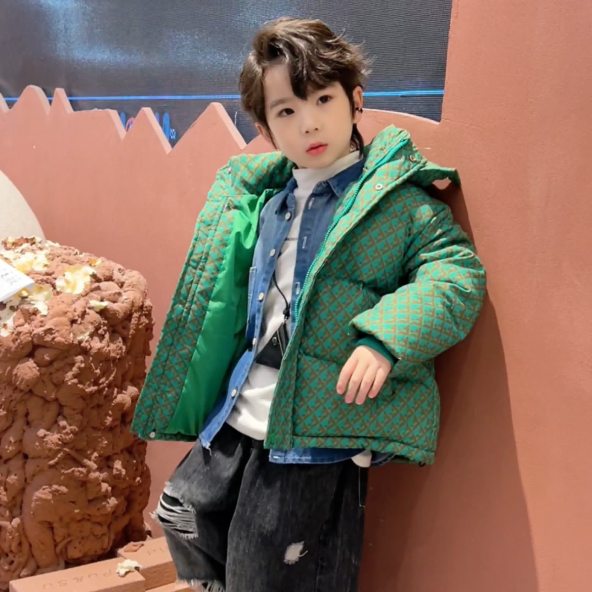 【小治专属】2025新款儿童棉服外套 3-12岁中大童帅气防风防寒棉衣