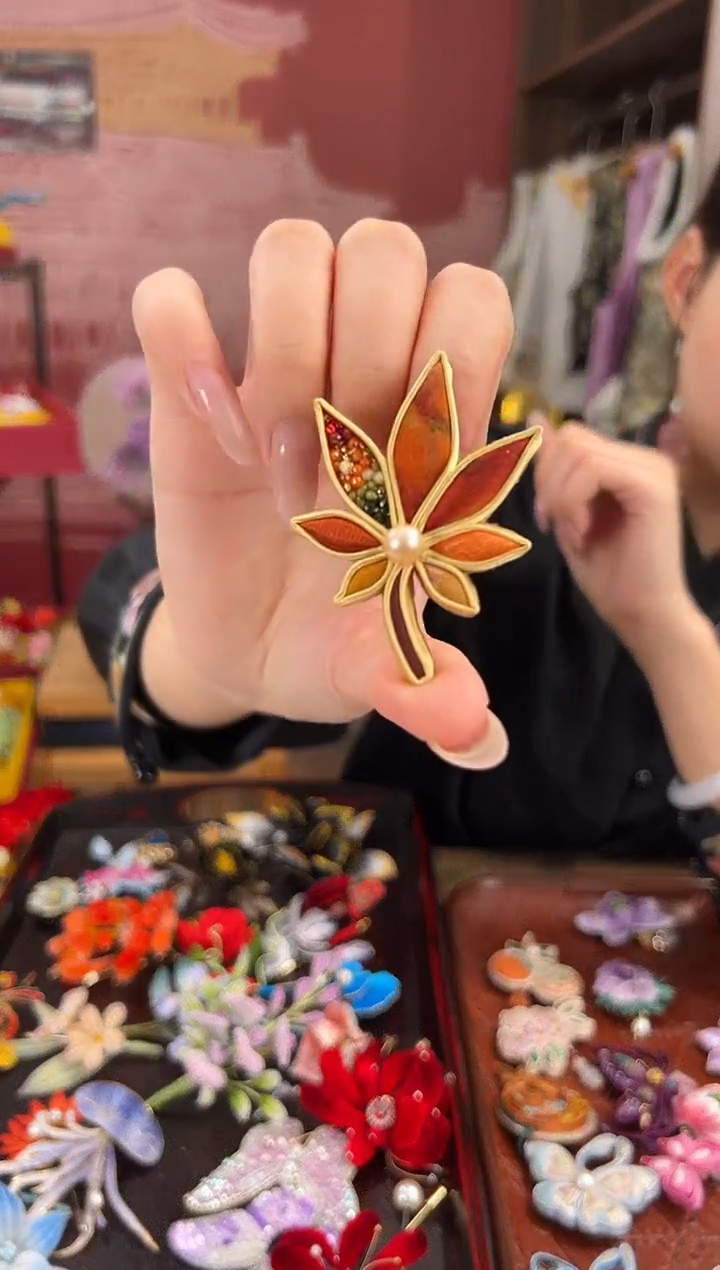 【闪购商品】刺绣苏绣世家非遗手工（胸针） 