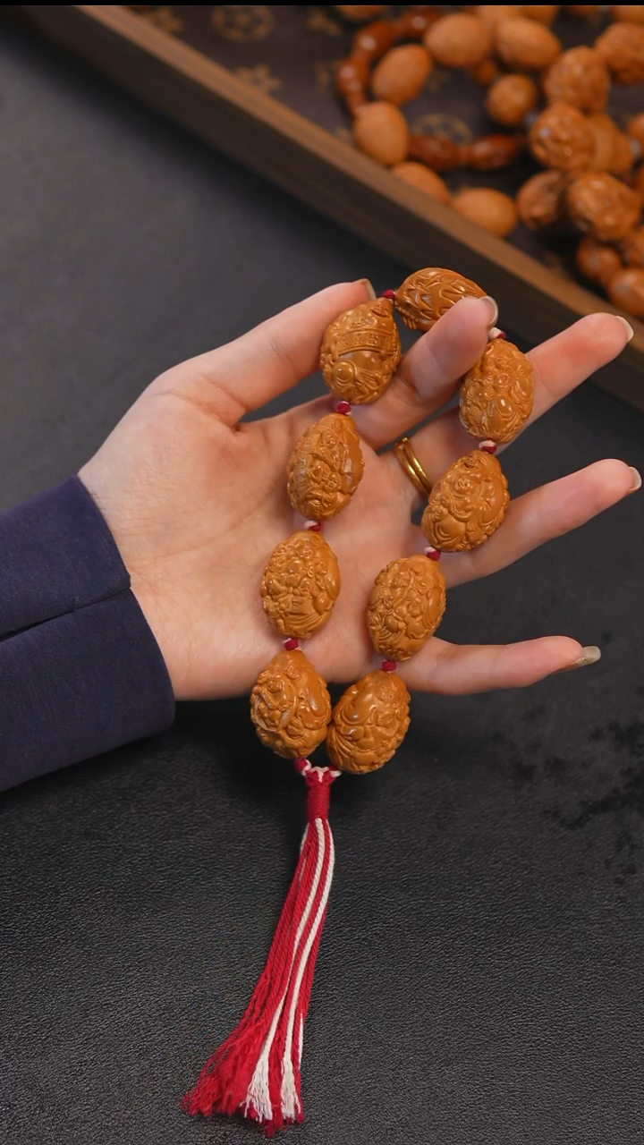 吊坠橄榄核五子财神2.1