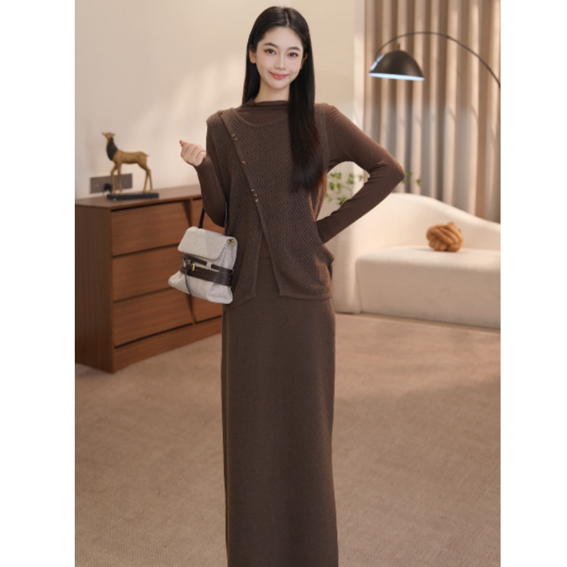 vco/微酷时尚套装气质秋冬款高质感穿搭锋芒大女主