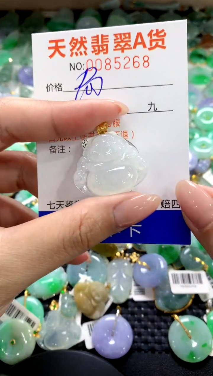 翡翠18K金镶嵌颈饰1111111111111111