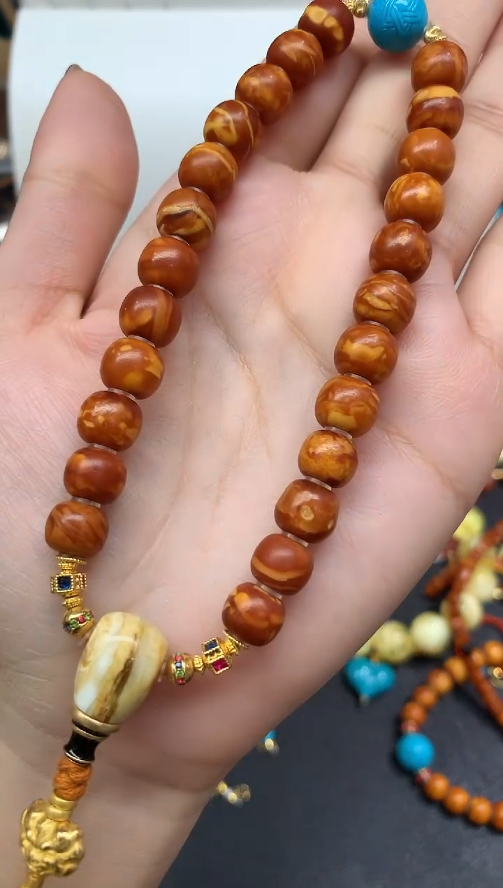 裸石蜜蜡未镶嵌手串A248|8800