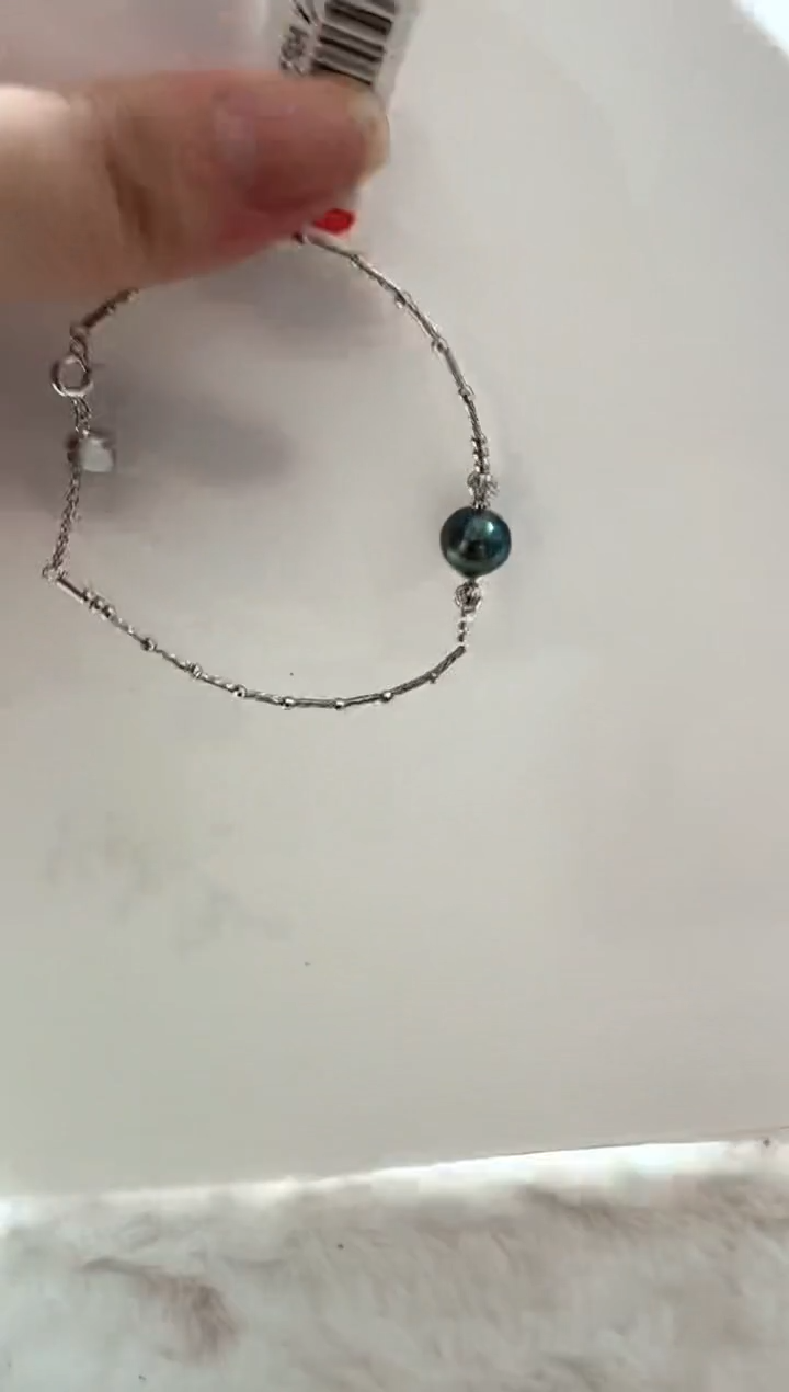 【闪购商品】海水珍珠AQ银S925镶嵌海水珍珠手链@@HS204