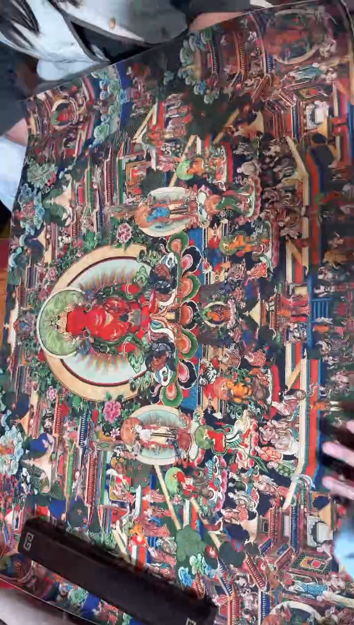 卷轴画龙妹的唐卡tk16
