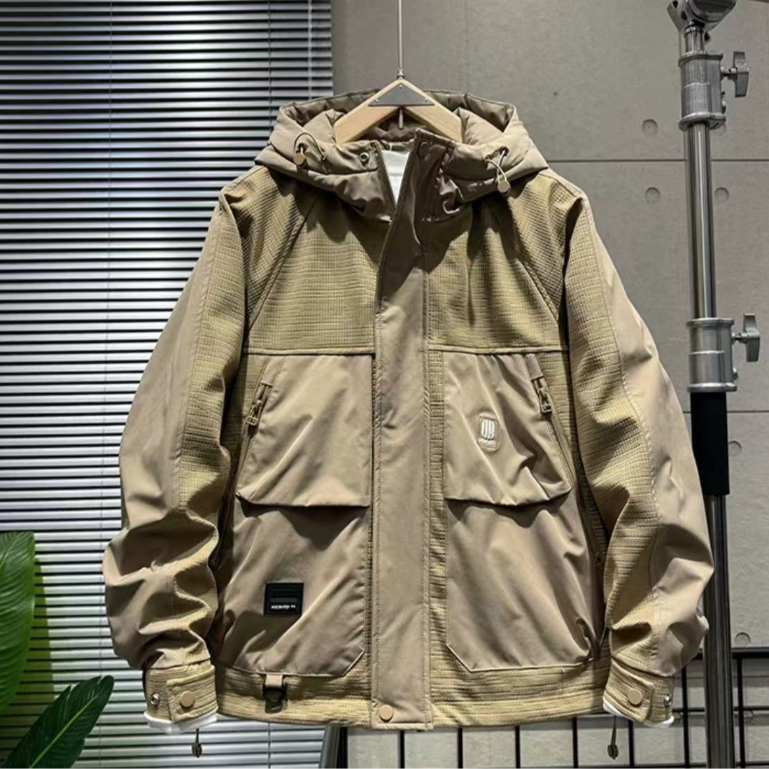 9007#【山系传说】秋·户外二棉工装大口袋拉链冲锋衣外套