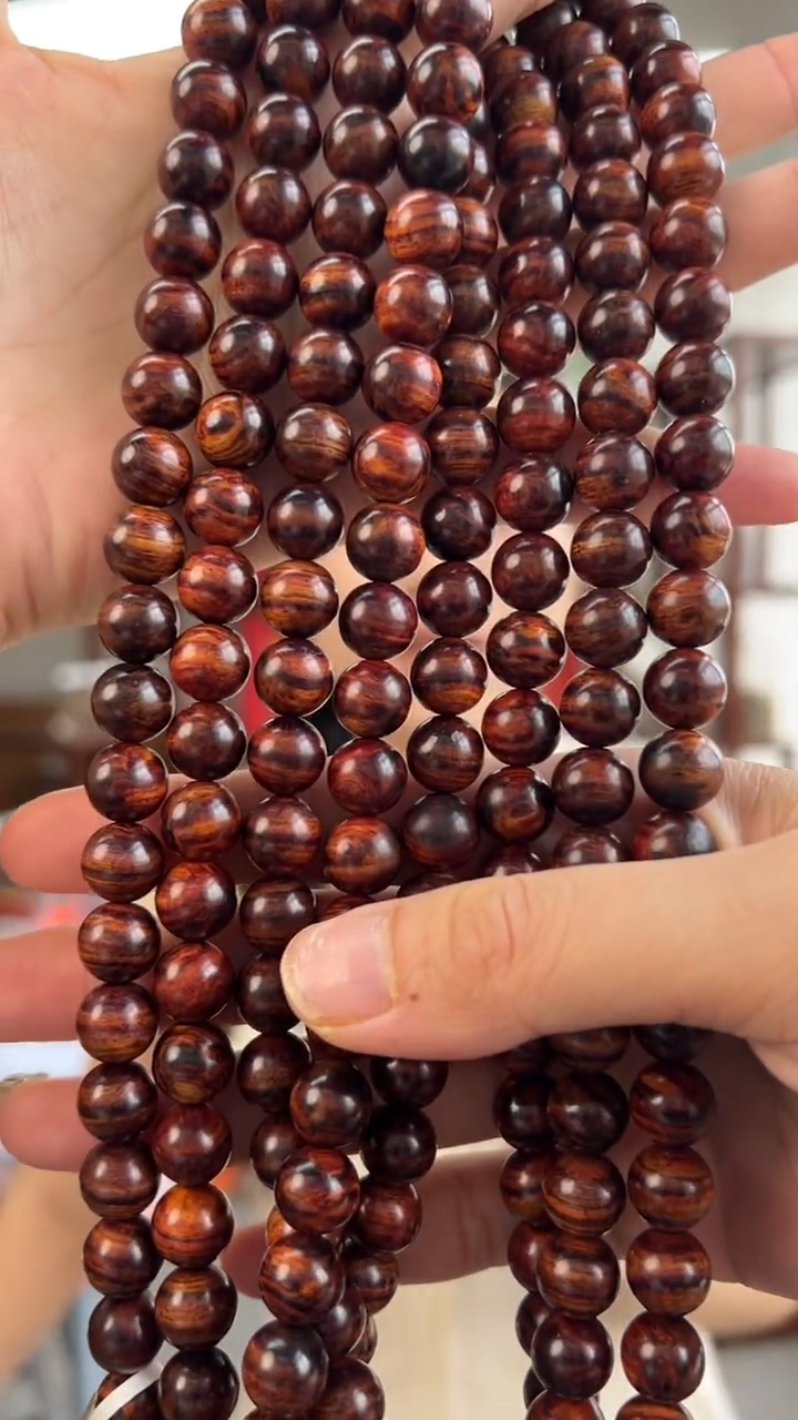 黄花梨/降香黄檀海南黄花梨1.0X108多圈手串（388）