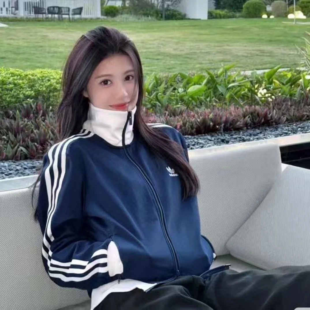 【品牌撤柜】Jennie同款男女立领剌绣夹克上衣棒球服外套