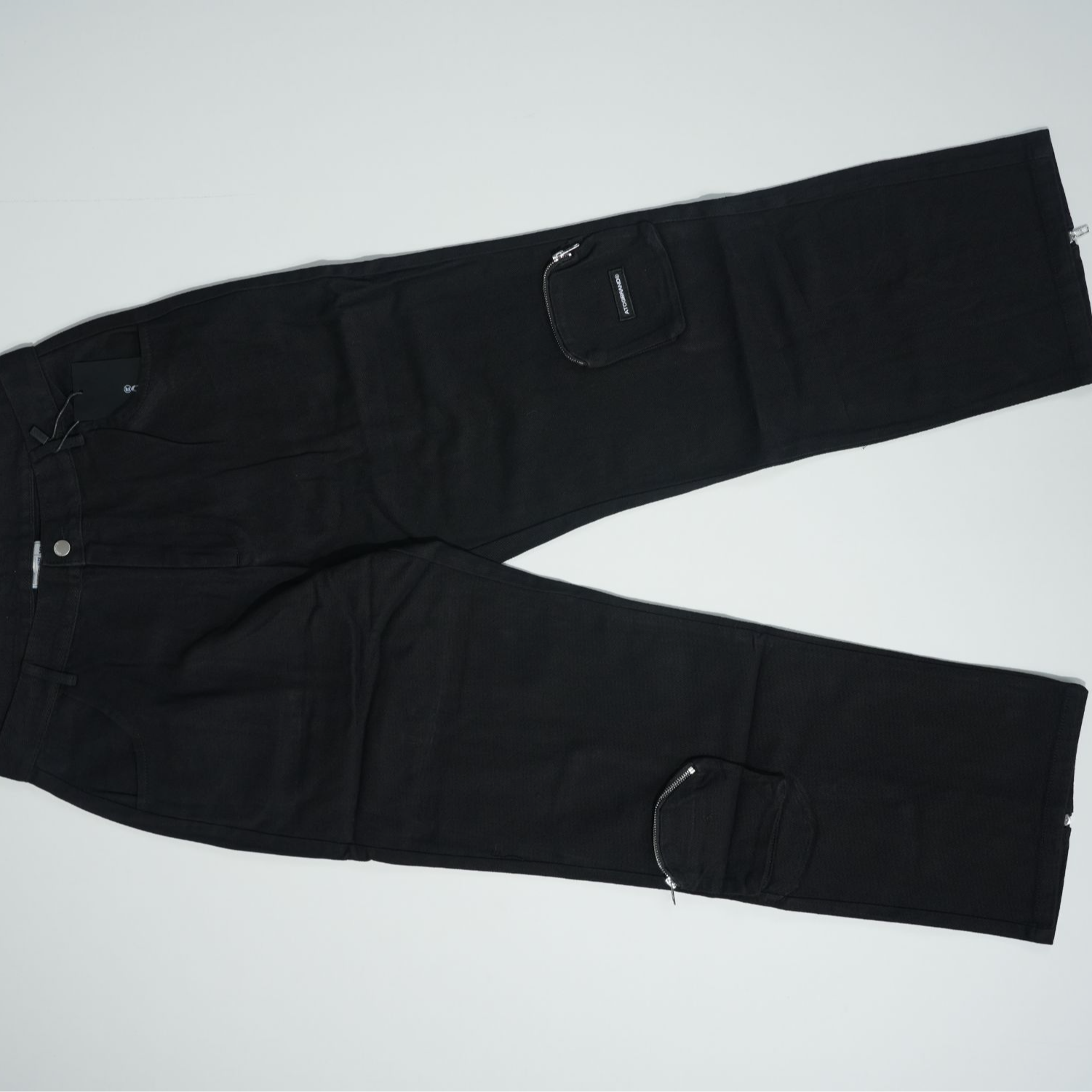 ATCG错位口袋拉链长裤