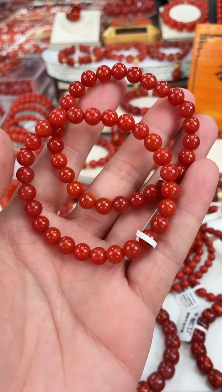 南红玛瑙瓦西手串7+未镶嵌（多样式发其一）