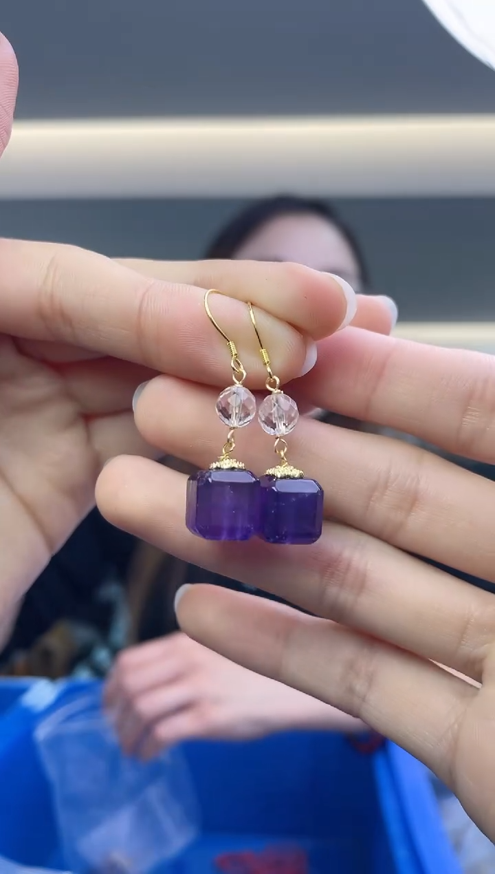 【闪购商品】紫晶`银S925镶嵌（多样性发一件）