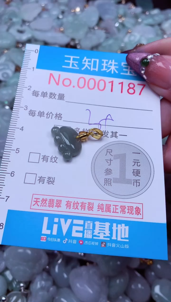 吊坠(不含链)未镶嵌翡翠1187