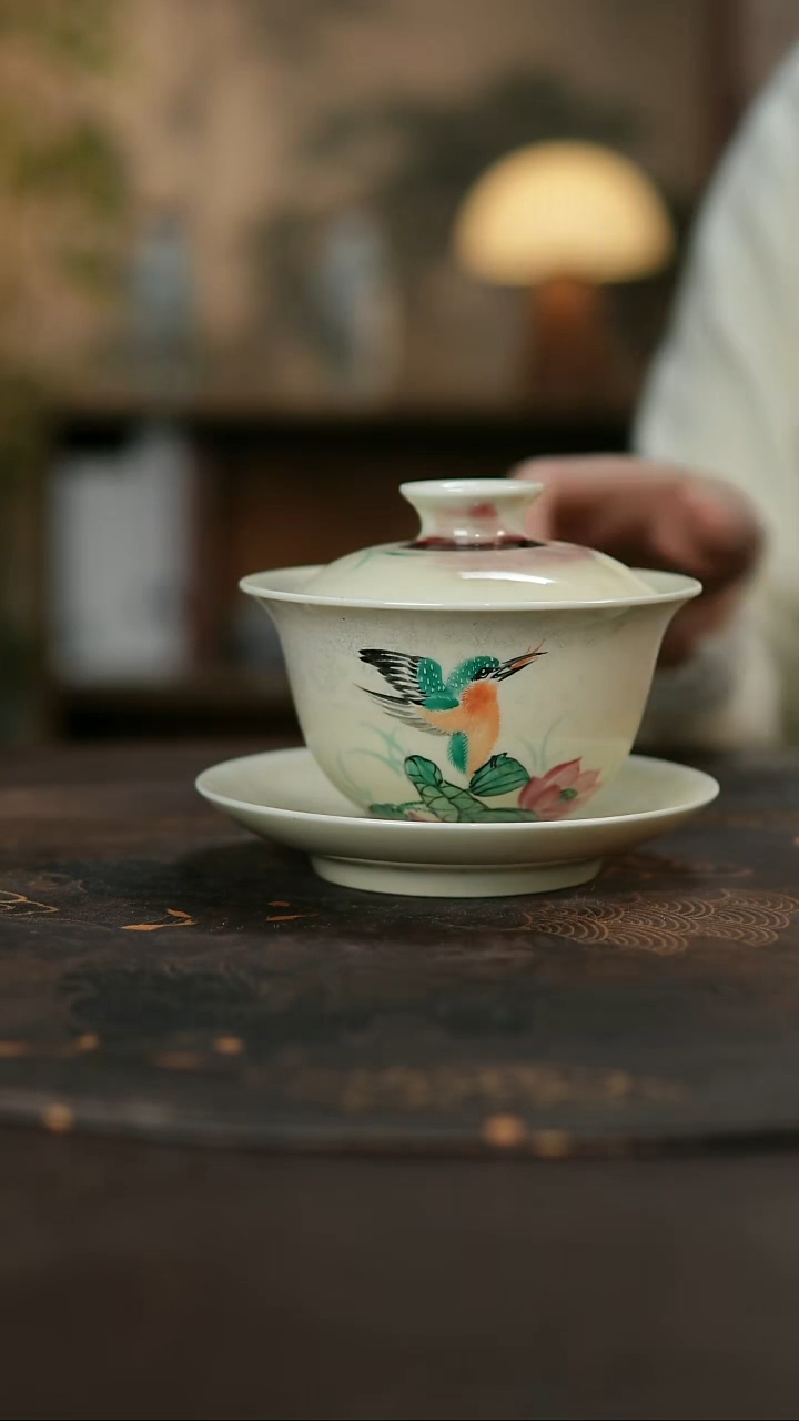 景德镇陶瓷杯碗柴烧多人