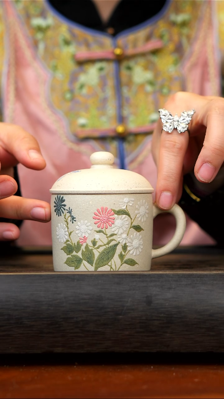 【闪购商品】紫砂茶壶白玉段泥盖杯