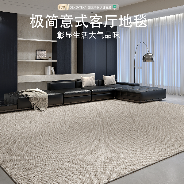 客厅地毯轻奢高级感免洗可擦卧室加厚防水满铺沙发高颜值高质量
