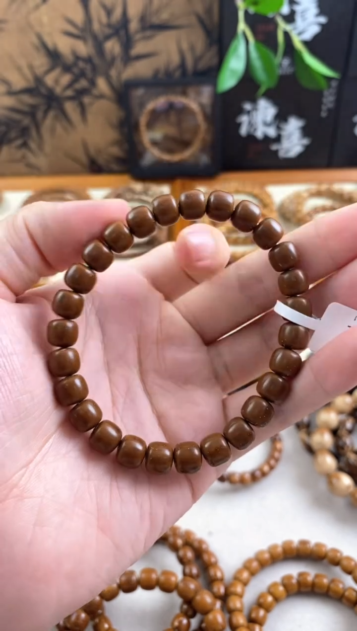 紫金鼠手串0.8红皮纯肉实心老型精工