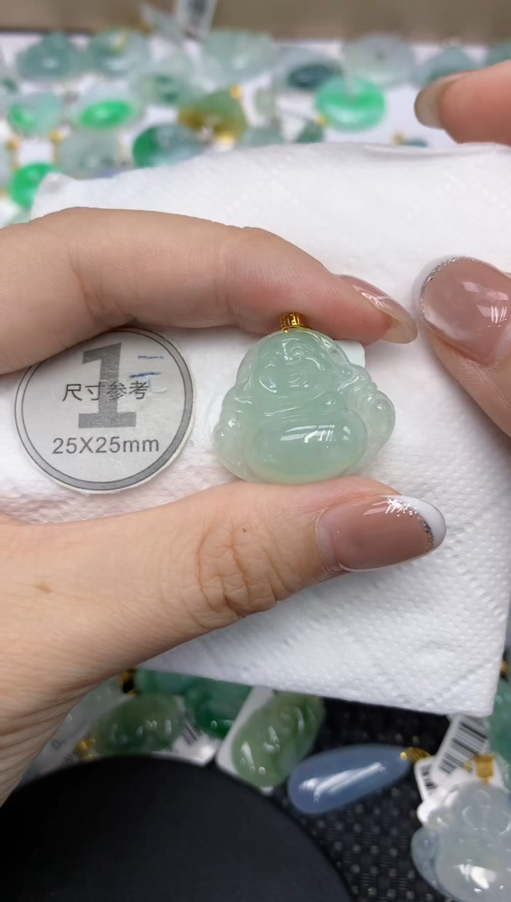 颈饰18K金镶嵌翡翠11111111