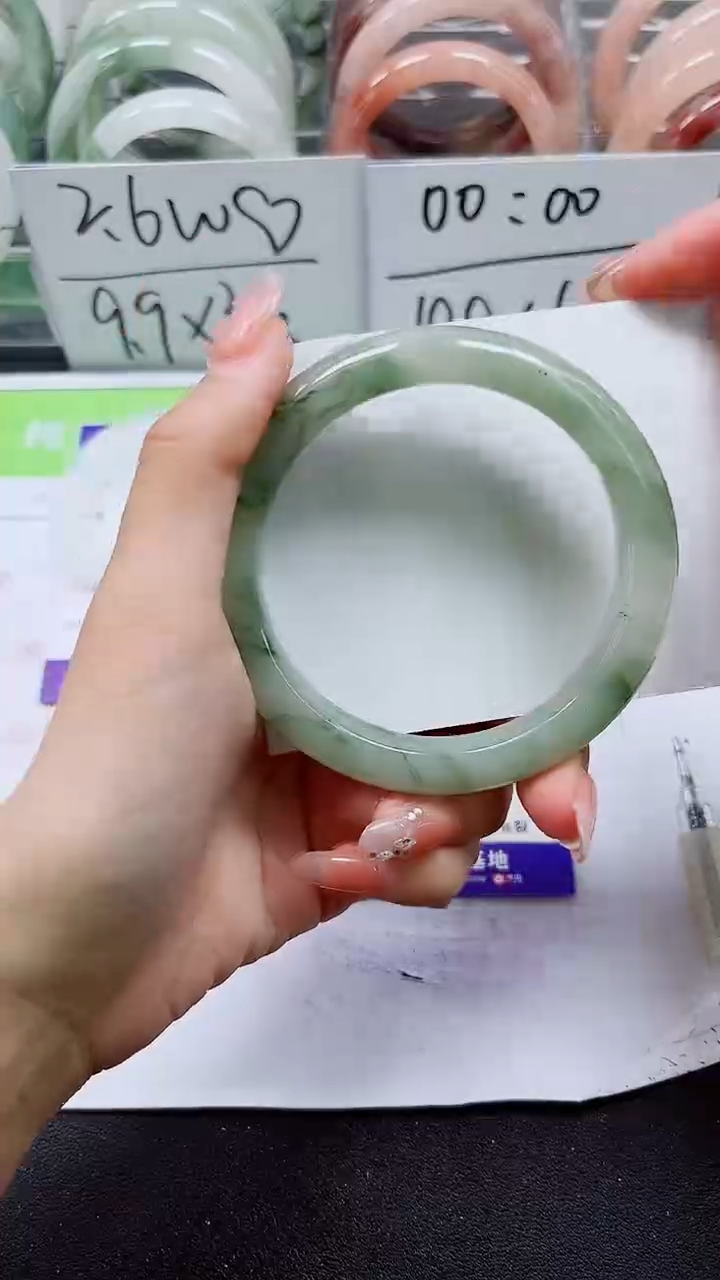 【闪购商品】石英质玉手镯未镶嵌A211-59/60