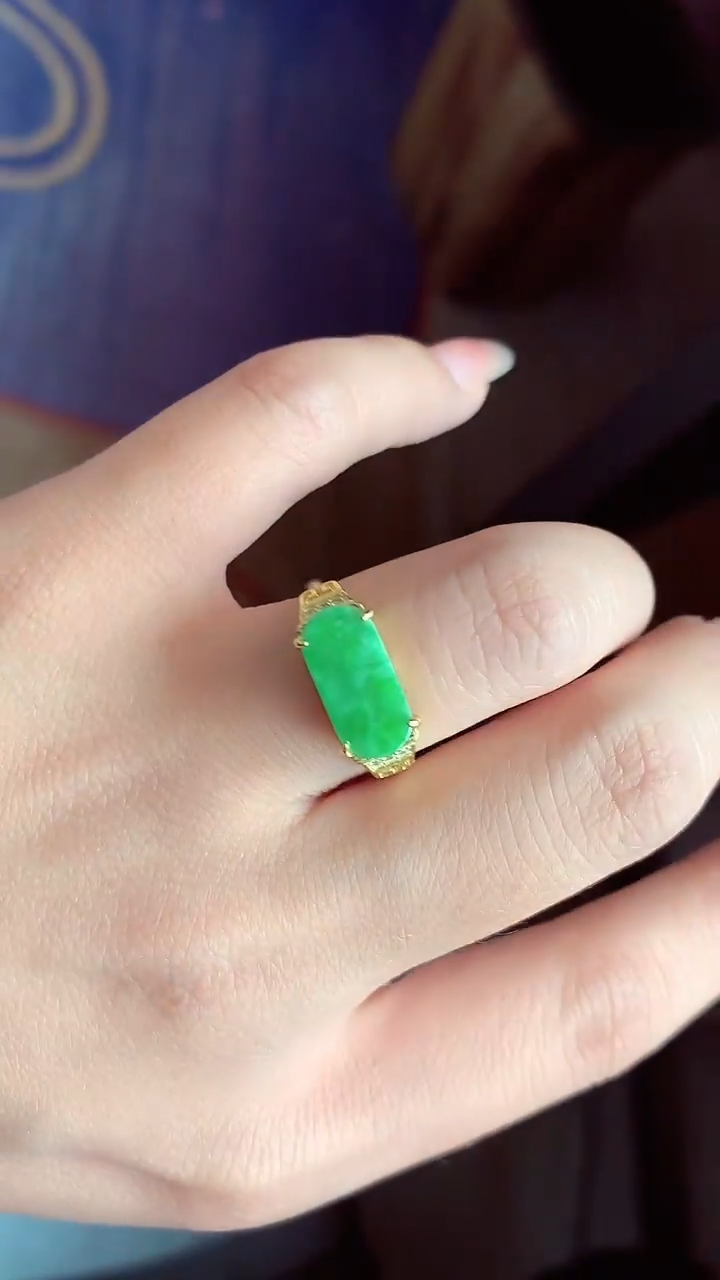 【闪购商品】翡翠戒指银S925镶嵌戒指