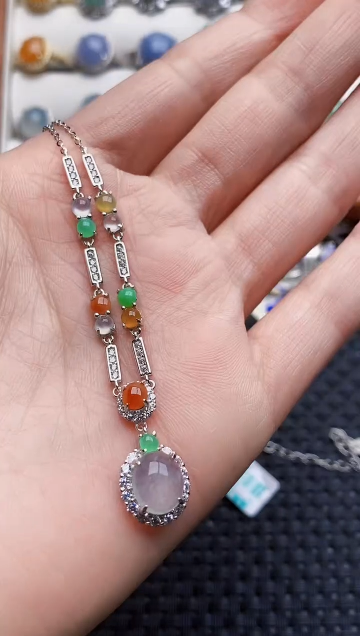 银S925镶嵌戒指翡翠2336