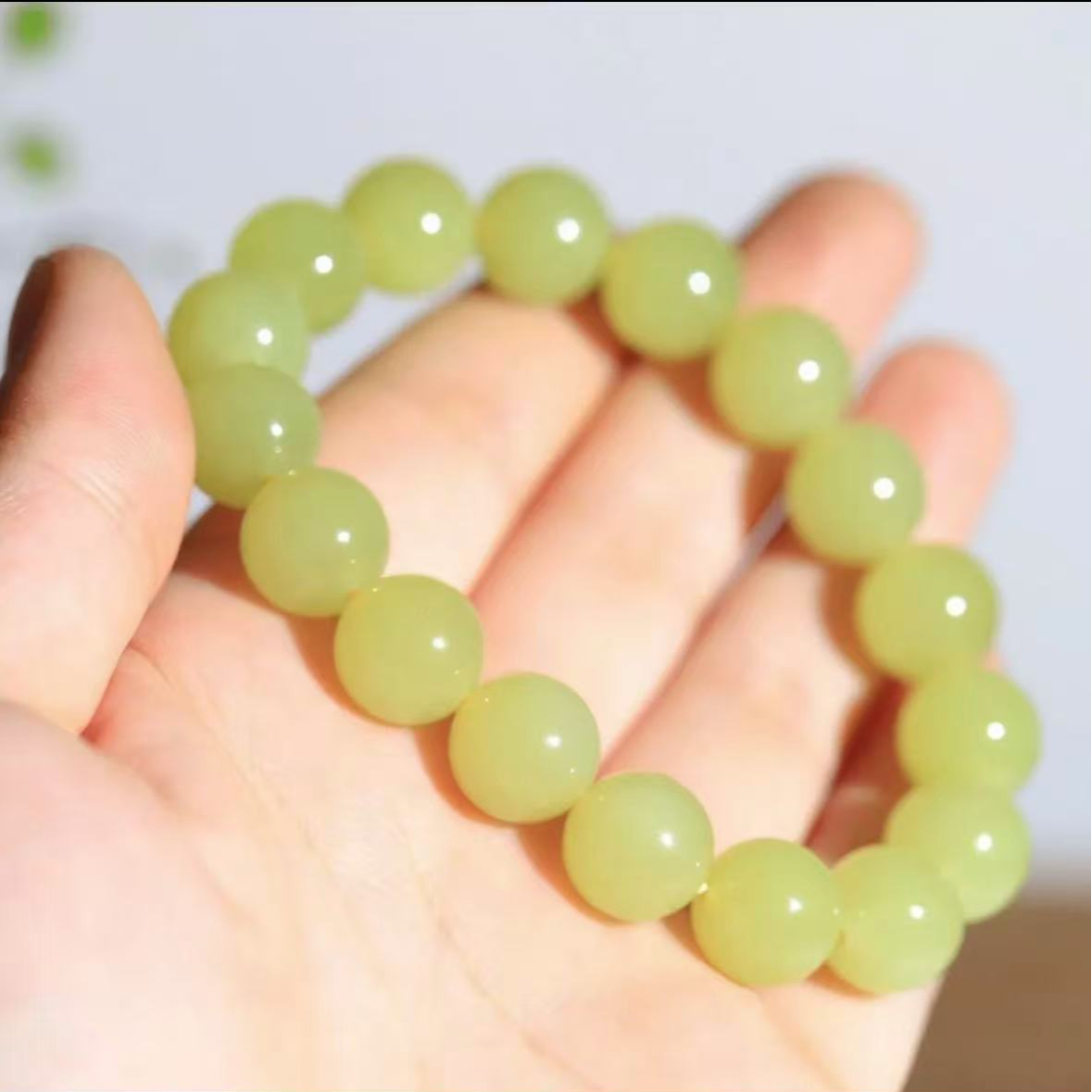 山料鸡油黄手串卡12mm