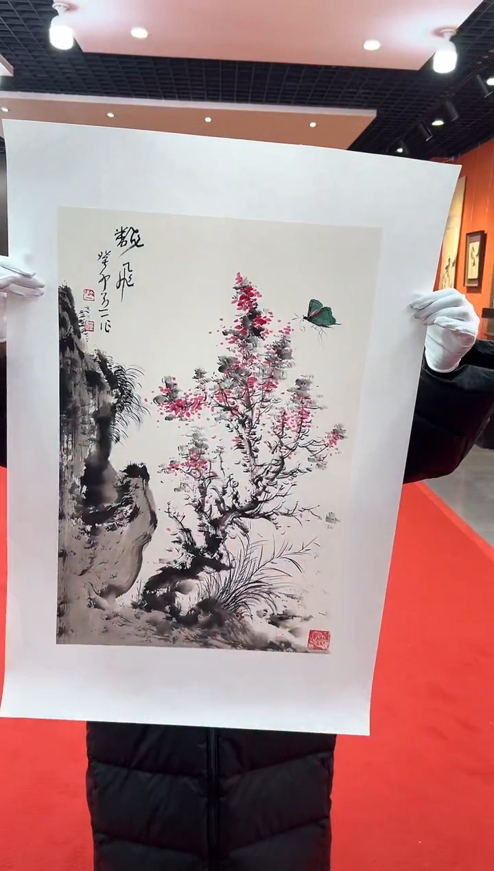 【闪购商品】国画道一李学斌手绘原作B4