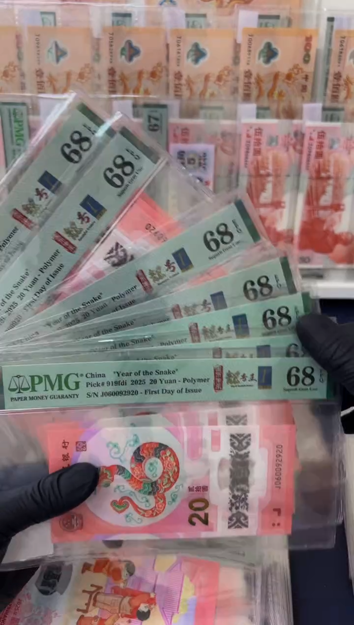 【闪购商品】塑料25年蛇钞金兰首日龙珠号-PMG68