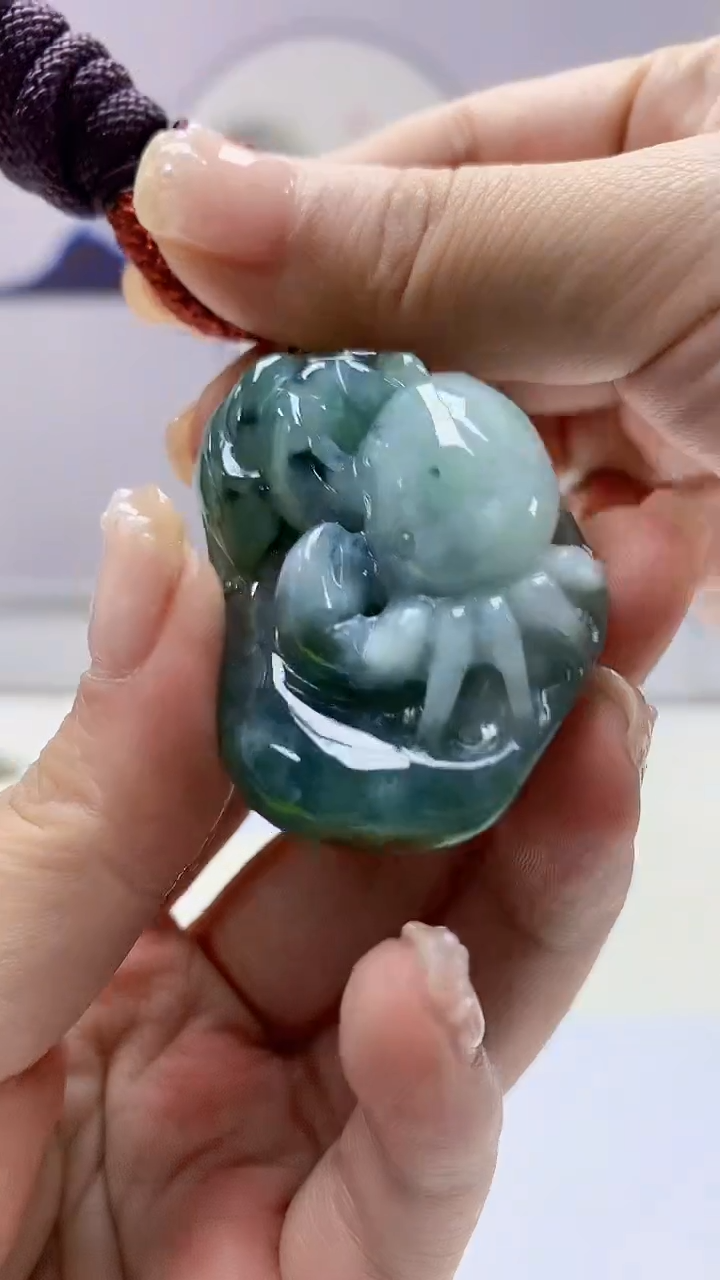 【闪购商品】定制翡翠未镶嵌4902ms-毛货螃蟹93