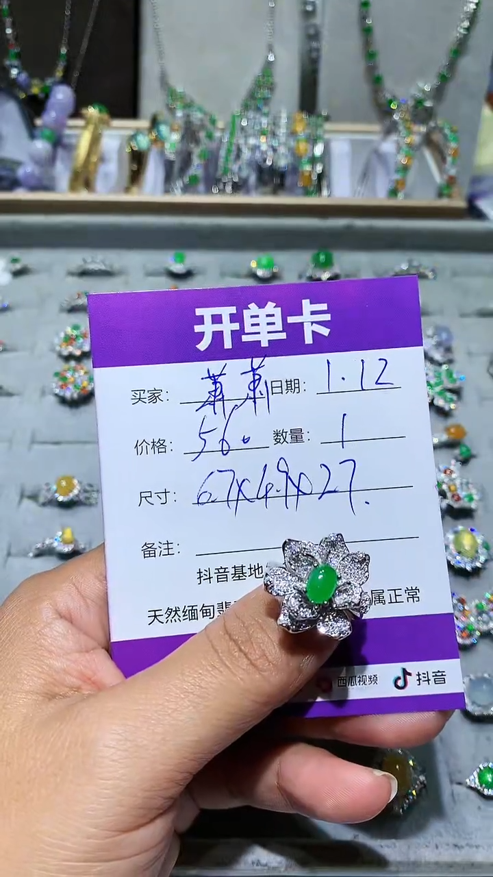 【闪购商品】翡翠耳饰未镶嵌幽逸风萧萧