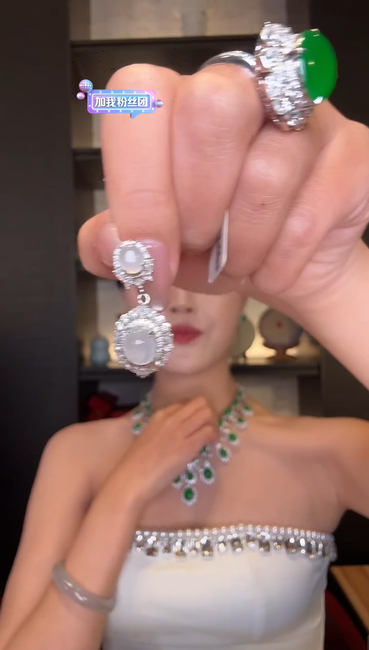 颈饰银S925镶嵌翡翠53