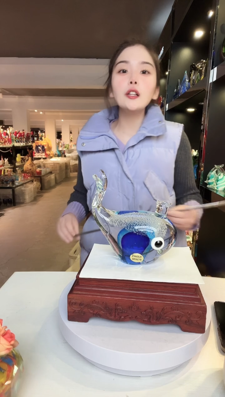 【闪购商品】茶盏琉璃摆件家居摆件