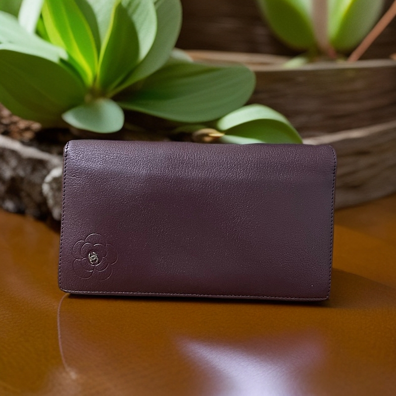 95新 Chanel/香奈儿 棕色钱包  839 0027