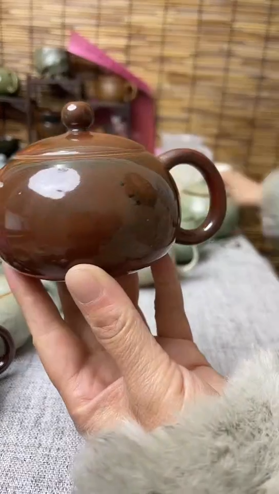 【闪购商品】瓷片原生态原矿乌金西施壶