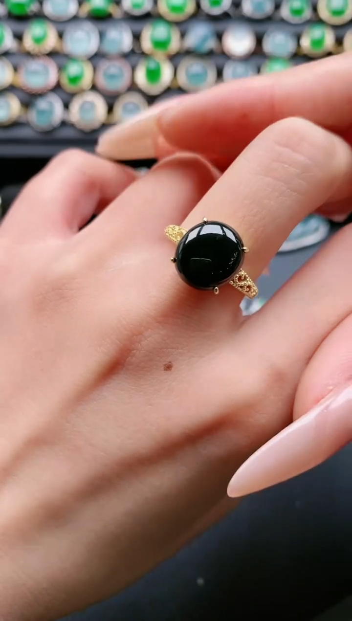 【闪购商品】翡翠戒指银S925镶嵌11111