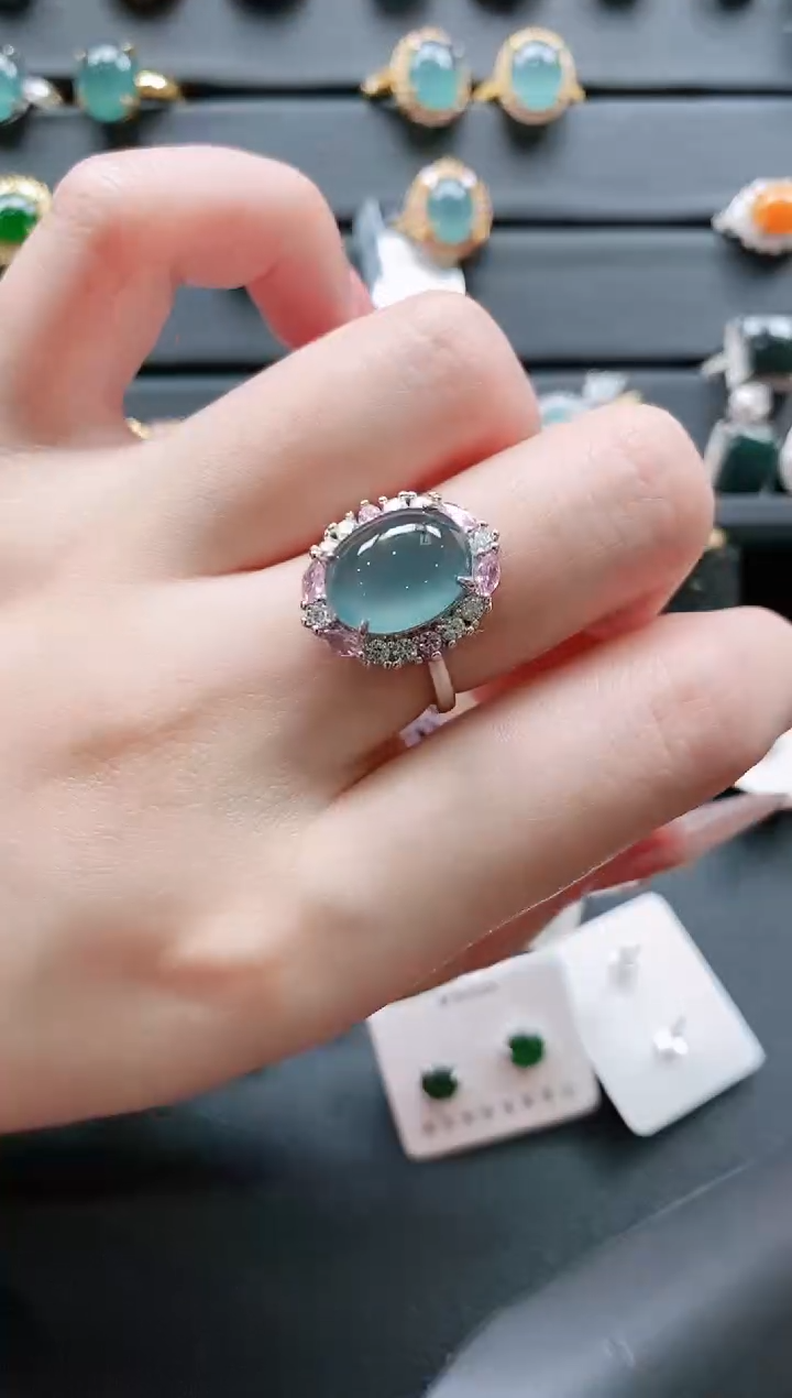 【闪购商品】翡翠戒指银S925镶嵌11111111