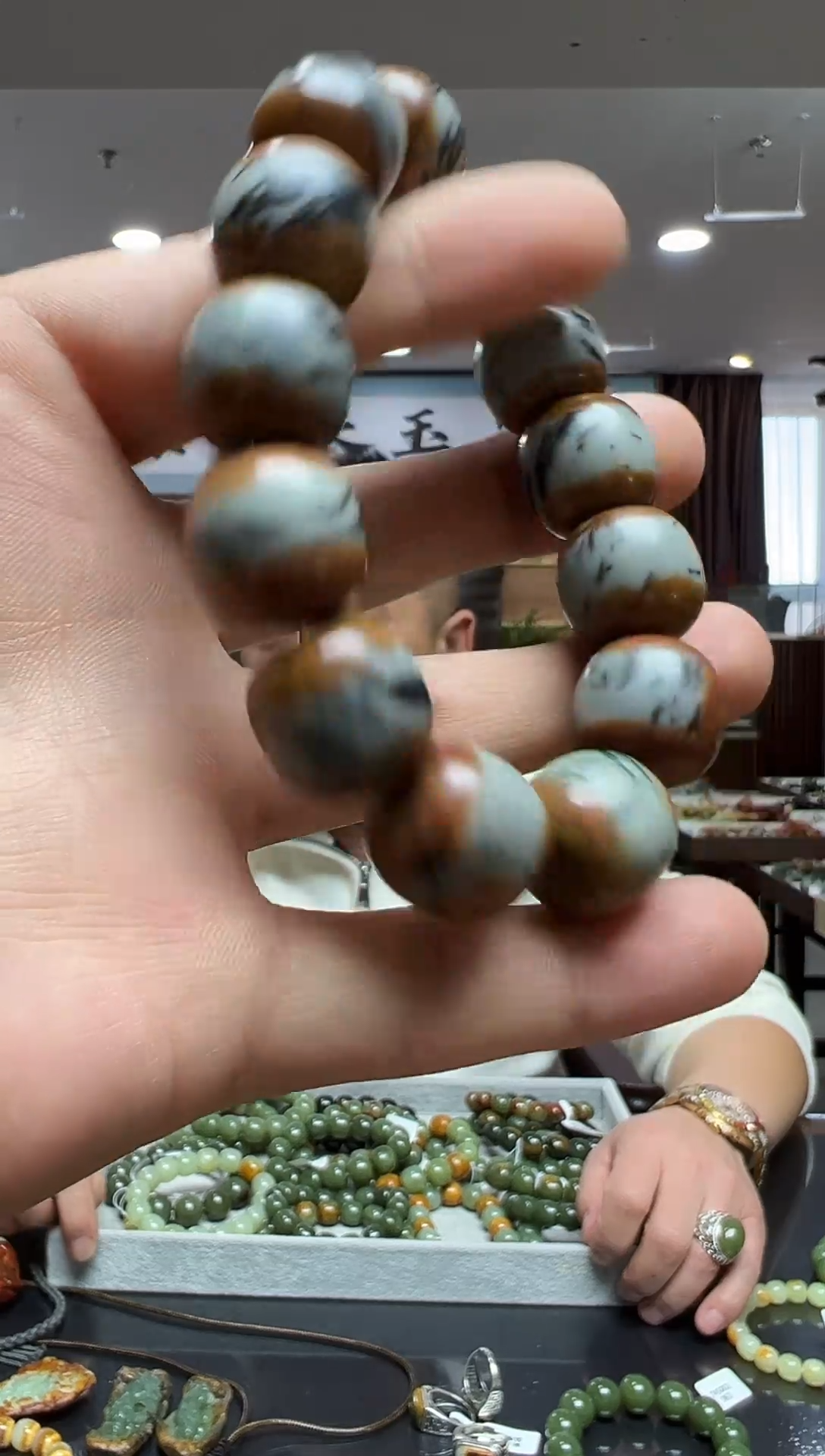 未镶嵌手链透闪石质玉多样性发货其中发一