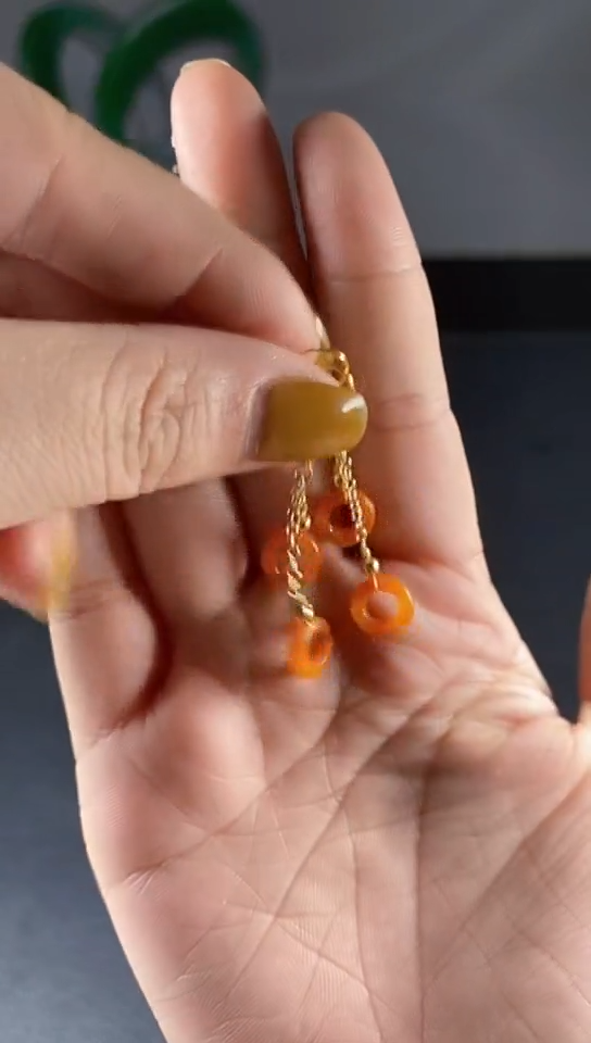 【闪购商品】翡翠14K金镶嵌颈饰0000000000000000