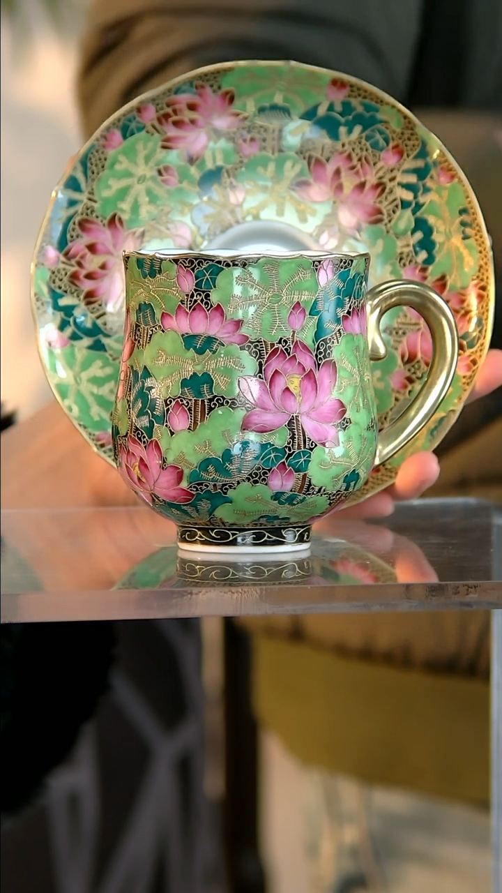 【闪购商品】杯子A40【人间瓷画】金丝珐琅