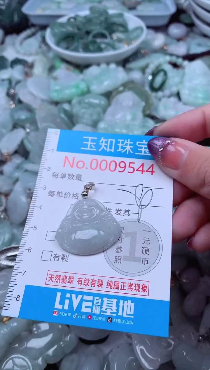 翡翠未镶嵌吊坠(不含链)9544