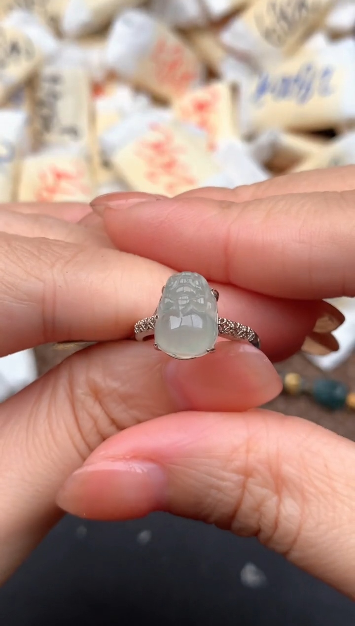 银S925镶嵌挂件翡翠—