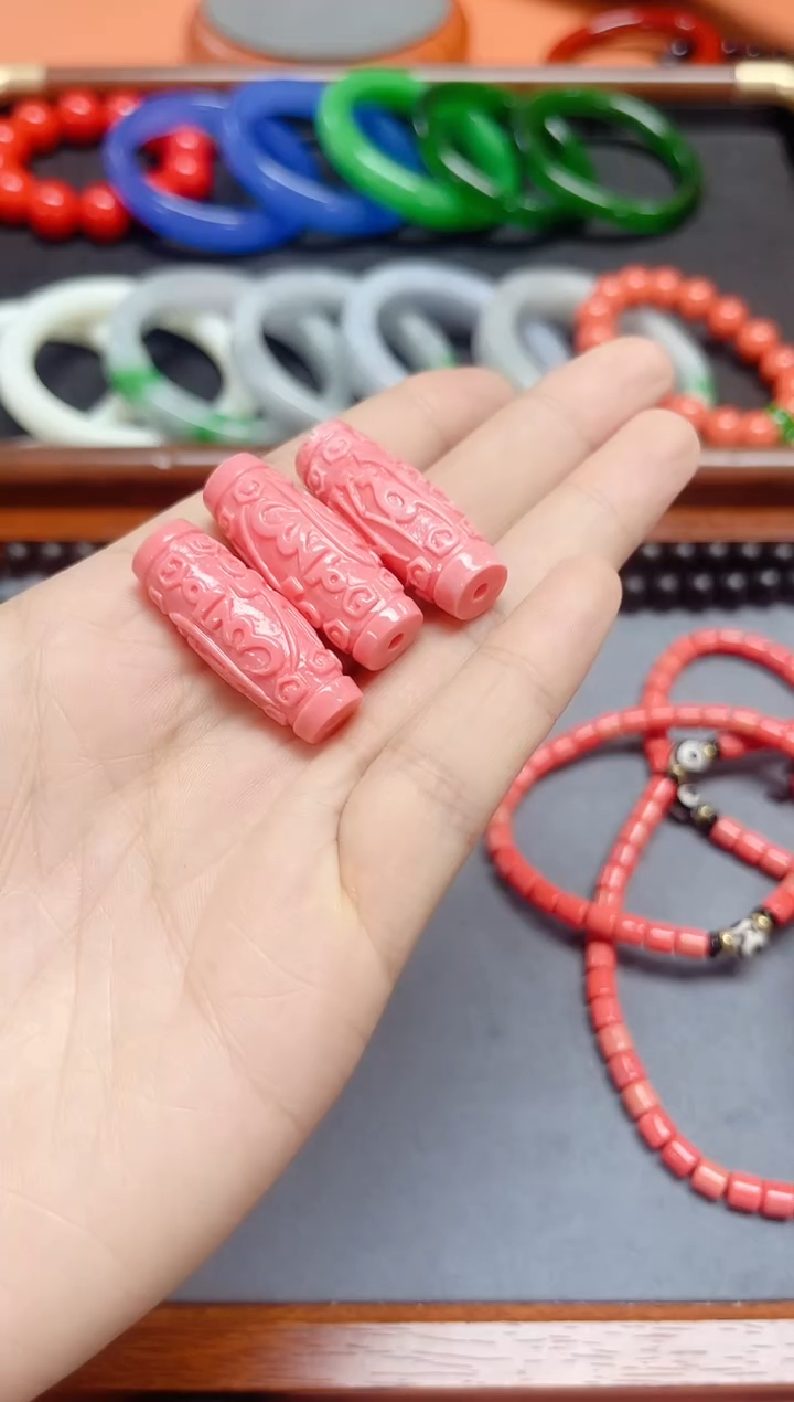 18号精品粉色吊坠