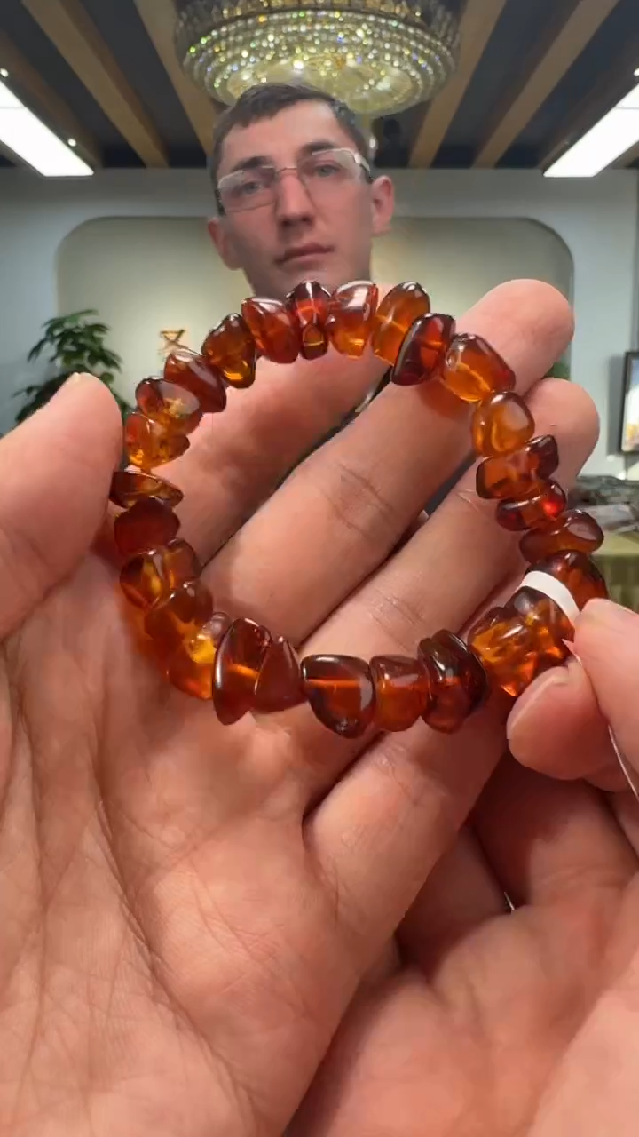 【闪购商品】琥珀手串未镶嵌天然琥珀蜜蜡手串 SC183